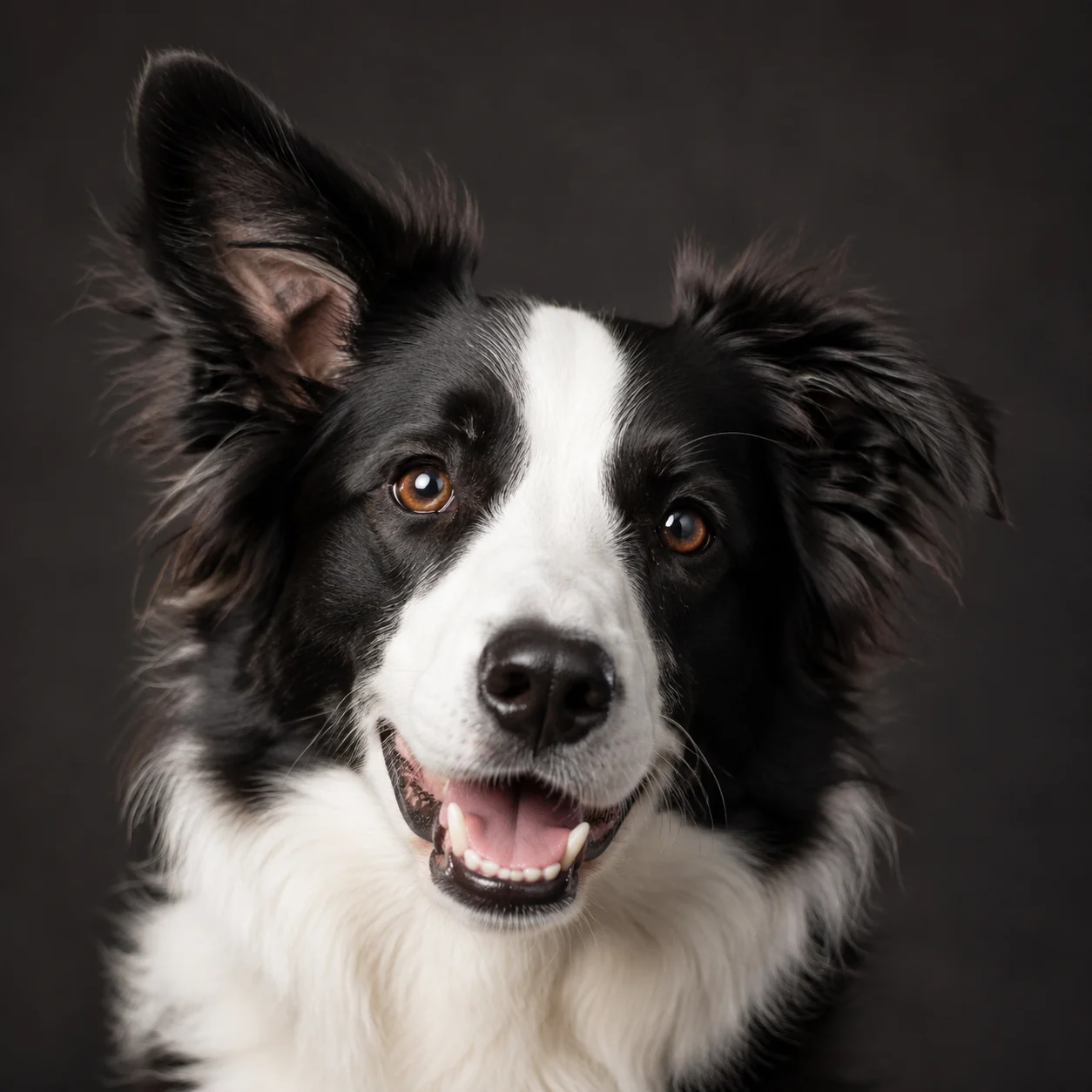 Bright-eyed border collie